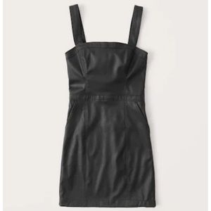 Faux Leather Pinafore Dress NWT